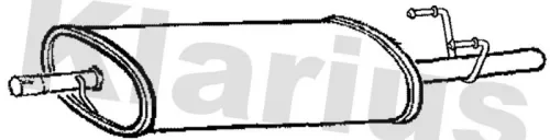 Exhaust Centre Muffler Middle Silencer Fits Mercedes-benz Sprinter 2-t Sprinter 3-t Sprinter 4-t