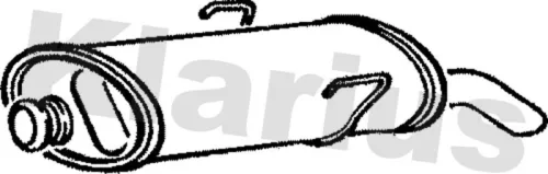 Rear Muffler Exhaust Silencer Back Box Fits Peugeot 106