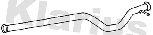 Klarius Centre Exhaust Pipe For Peugeot 607