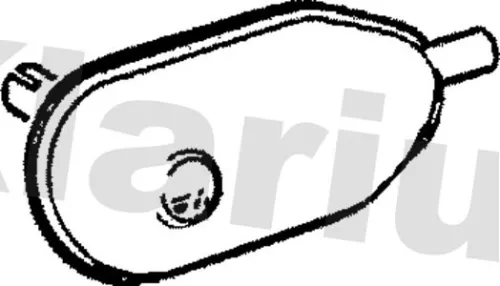 Exhaust Centre Muffler Middle Silencer Fits Renault 4