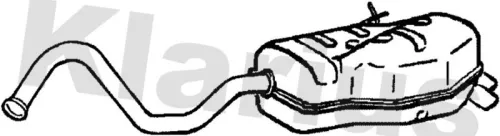 Rear Muffler Exhaust Silencer Back Box Fits Renault Laguna