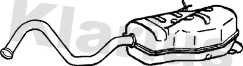 Rear Muffler Exhaust Silencer Back Box Fits Renault Laguna