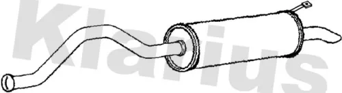 Rear Muffler Exhaust Silencer Back Box Fits Renault Espace