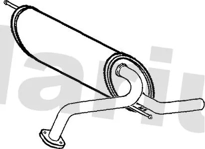 Rear Muffler Exhaust Silencer Back Box Fits Renault Scénic