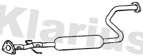 Exhaust Centre Muffler Middle Silencer Fits Rover 400