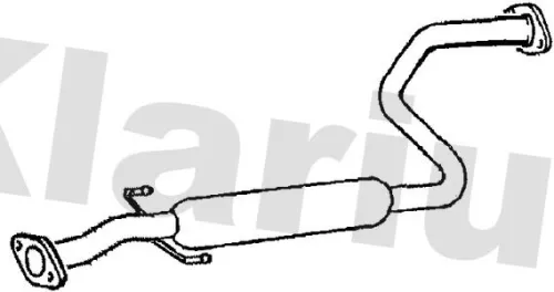 Exhaust Centre Muffler Middle Silencer Fits Rover 200 400 Coupe