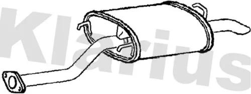 Rear Muffler Exhaust Silencer Back Box Fits Rover 45