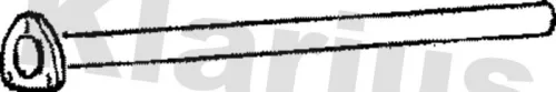 Klarius Centre Exhaust Pipe For Saab 900