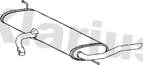 Rear Muffler Exhaust Silencer Back Box Fits Seat Toledo