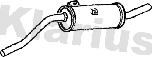 KLARIUS KLARIUS SZ84J Rear Muffler Exhaust Silencer Back Box Fits Suzuki Super Carry 