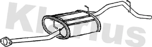 Rear Muffler Exhaust Silencer Back Box Fits Suzuki Alto