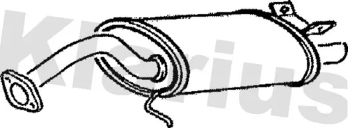 Rear Muffler Exhaust Silencer Back Box Fits Toyota Corolla