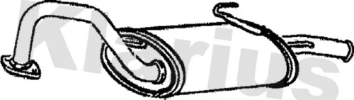 Rear Muffler Exhaust Silencer Back Box Fits Toyota Corolla