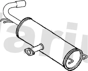 Rear Muffler Exhaust Silencer Back Box Fits Toyota Rav 4