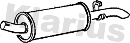 Rear Muffler Exhaust Silencer Back Box Fits Opel Vauxhall Carlton Rekord