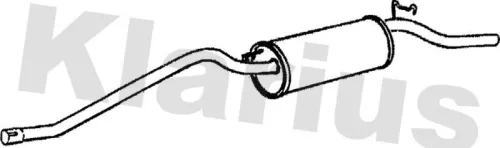 Rear Muffler Exhaust Silencer Back Box Fits Volvo 340-360