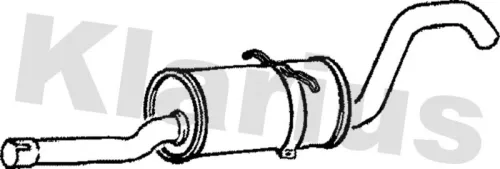 Exhaust Centre Muffler Middle Silencer Fits Volvo 940