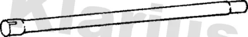 Klarius Centre Exhaust Pipe For Vw Golf Jetta