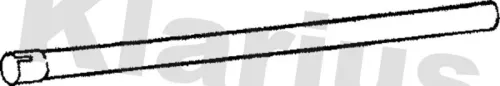 Klarius Centre Exhaust Pipe For Vw Jetta