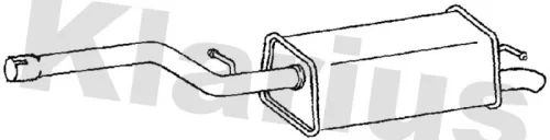 Rear Muffler Exhaust Silencer Back Box