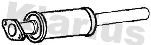 Exhaust Centre Muffler Middle Silencer Fits Vw Caddy