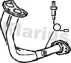 Klarius Front Exhaust Pipe For Ford Escort Orion