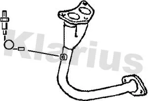 Klarius Front Exhaust Pipe For Ford Fiesta