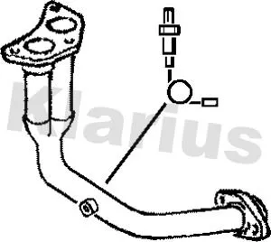 Klarius Front Exhaust Pipe For Ford Fiesta