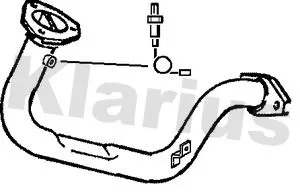 Klarius Front Exhaust Pipe For Peugeot 205 309