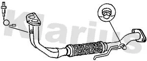 Klarius Front Exhaust Pipe For Fiat Punto