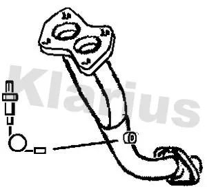 Klarius Front Exhaust Pipe For Skoda Favorit Felicia