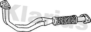 Klarius Front Exhaust Pipe For Fiat Punto