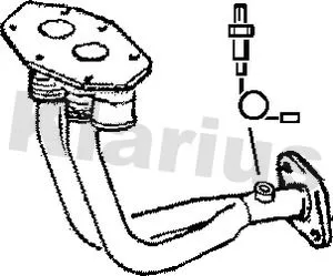 Klarius Front Exhaust Pipe For Volvo 440 460 480