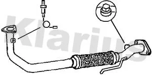 Klarius Front Exhaust Pipe For Fiat Lancia Punto Y