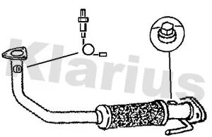 Klarius Front Exhaust Pipe For Fiat Punto