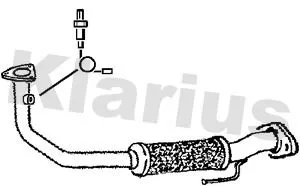 Klarius Front Exhaust Pipe For Fiat Lancia Punto Y