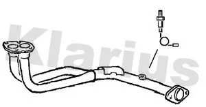 Klarius Front Exhaust Pipe For Opel Vauxhall Vectra