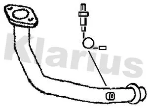 Klarius Front Exhaust Pipe For Toyota Corolla