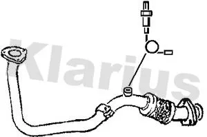 KLARIUS KLARIUS 301366 Klarius Front Exhaust Pipe For Vw Golf 