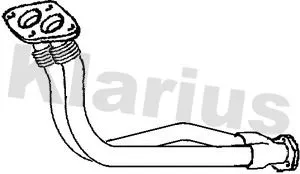 Klarius Front Exhaust Pipe For Seat Vw Alhambra Sharan