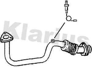Klarius Front Exhaust Pipe For Seat Vw Caddy Cordoba Ibiza Inca Polo