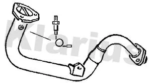 Klarius Front Exhaust Pipe For Citroën Peugeot 306 Xsara