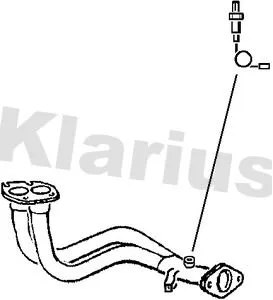 Klarius Front Exhaust Pipe For Opel Vauxhall Astra Calibra Cavalier Vectra
