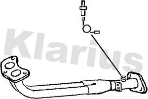 Klarius Front Exhaust Pipe For Honda Civic Crx