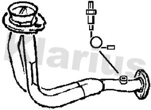Klarius Front Exhaust Pipe For Renault Clio