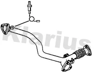 Klarius Front Exhaust Pipe For Audi A4 A6