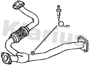 Klarius Front Exhaust Pipe For Isuzu Opel Vauxhall Monterey Trooper