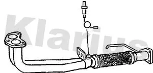 Klarius Front Exhaust Pipe For Honda Prelude