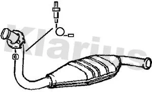 Exhaust Catalytic Converter Fits Renault Espace Twingo