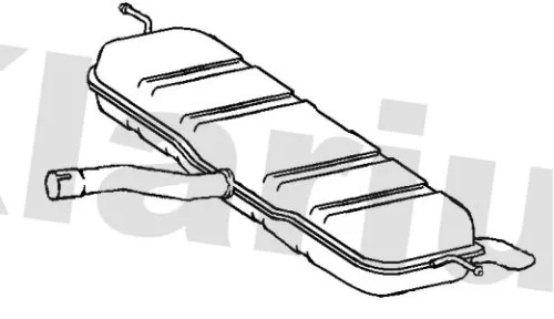 Rear Muffler Exhaust Silencer Back Box Fits Mercedes-benz A-class